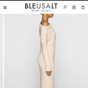 Bleusalt Off-Shoulder Cream Dress